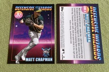 2021 Topps Big League Defensive Wizards #DW-3 Matt Chapman Oakland A’s Insert