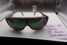 Vintage Spectra by Willson Safety Eyeglasses Frames Brown Side Shields sg 24