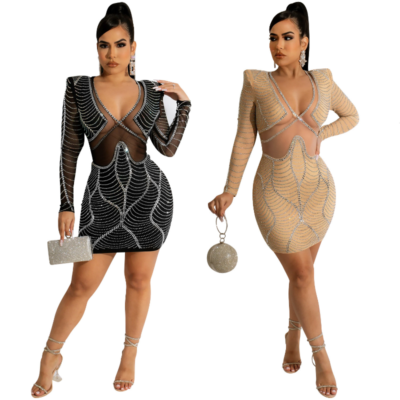 jeweled bodycon dress Amazon.com: Rhinestone Bandage Dress High Neck Bodycon Dress Clssy Long Sleeve Dress Maxi Cocktail Dresses for Women Black Evening Dress Graduation Dress: Clothing, Shoes & Jewelry