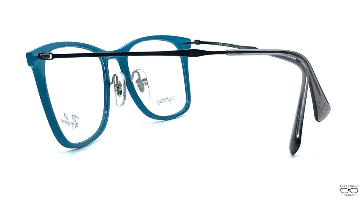 Ray Ban RB7086 5640 Light Ray Teal Eyeglasses New Authentic 