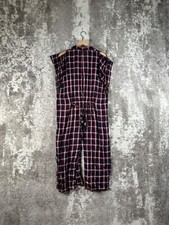 Rag Bone Jumpsuit Small Womens Blue Wide Leg Modal Check Print