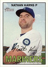 2016 Topps Heritage #16 Nathan Karns Seattle Mariners