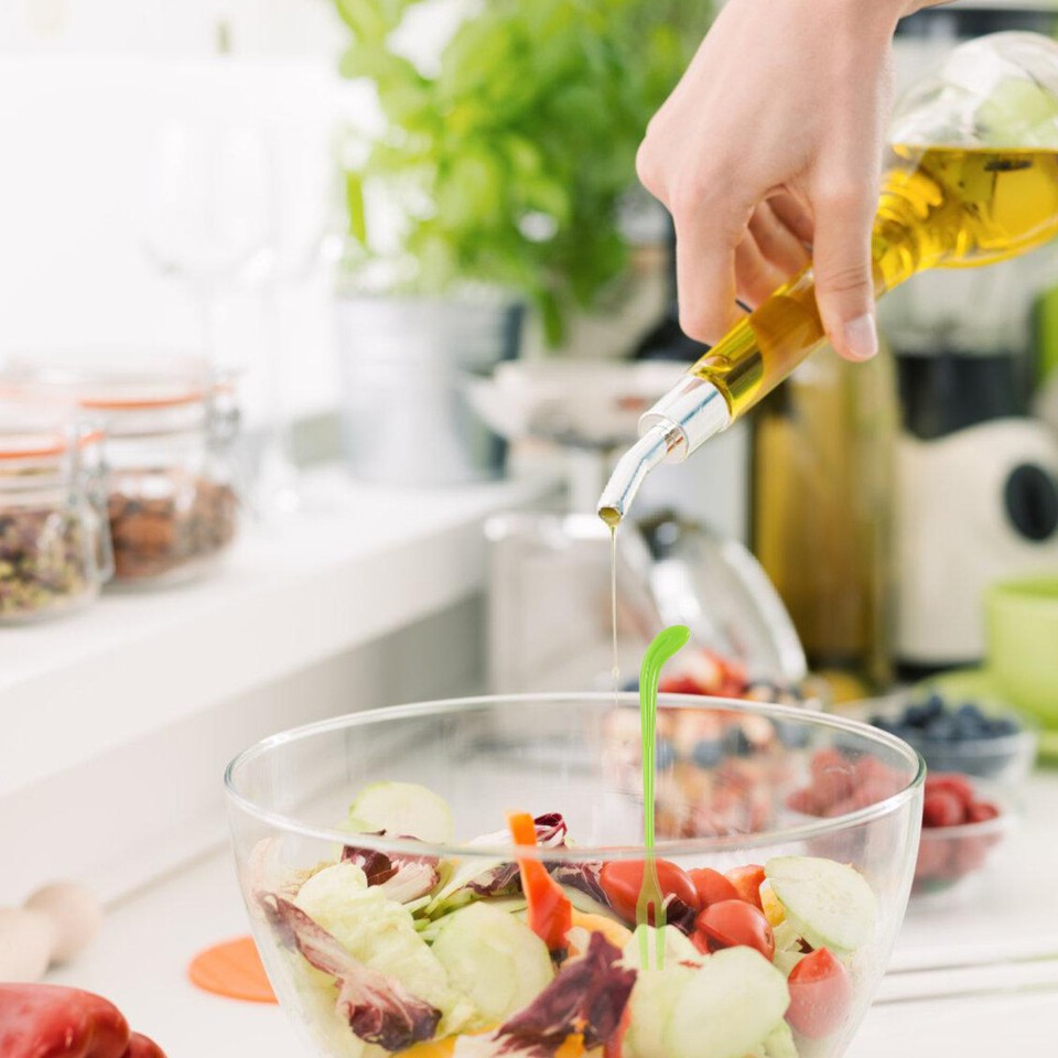 Cute Cartoon Fruit Fork Set With Ceramic Storage Box Holder Food Picks