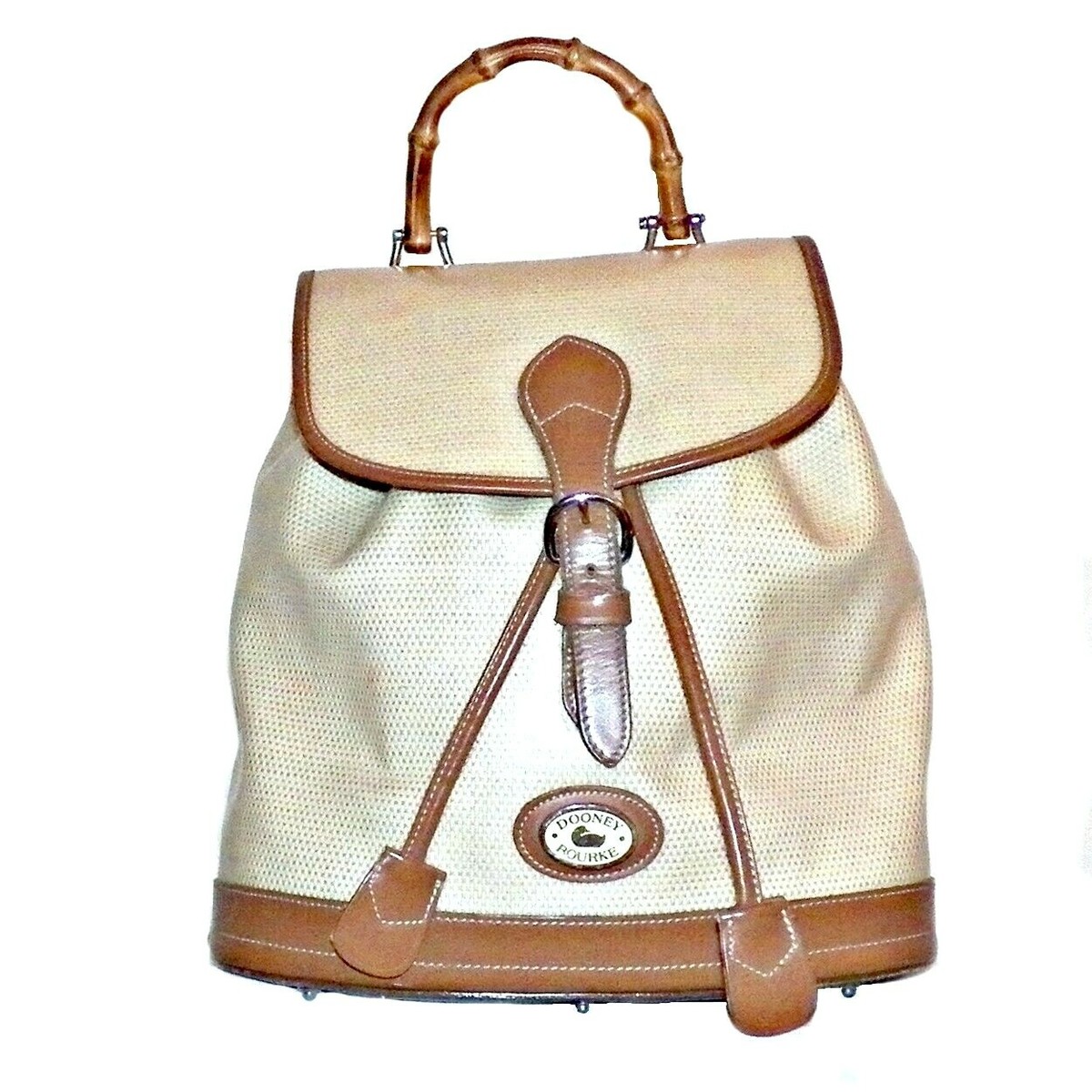 USA製 Dooney&Bourke リュック 希少カラー 黄色 レザー 巾着 USA製 Dooney&Bourke リュック 希少カラー 黄色 レザー 巾着