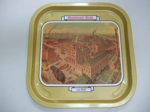 Henninger Bräu Serving Tray Tray Serving Bowl Collectible Decorative