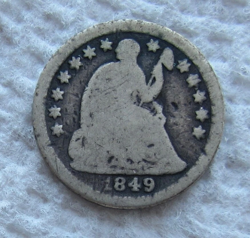 1849 Year Seated Liberty Half Dimes (1837-1873) for sale | eBay