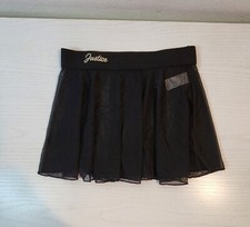Justice Girls Lighweight Soft Black Ballet Dance Skirt, Sizes M 10 Girl