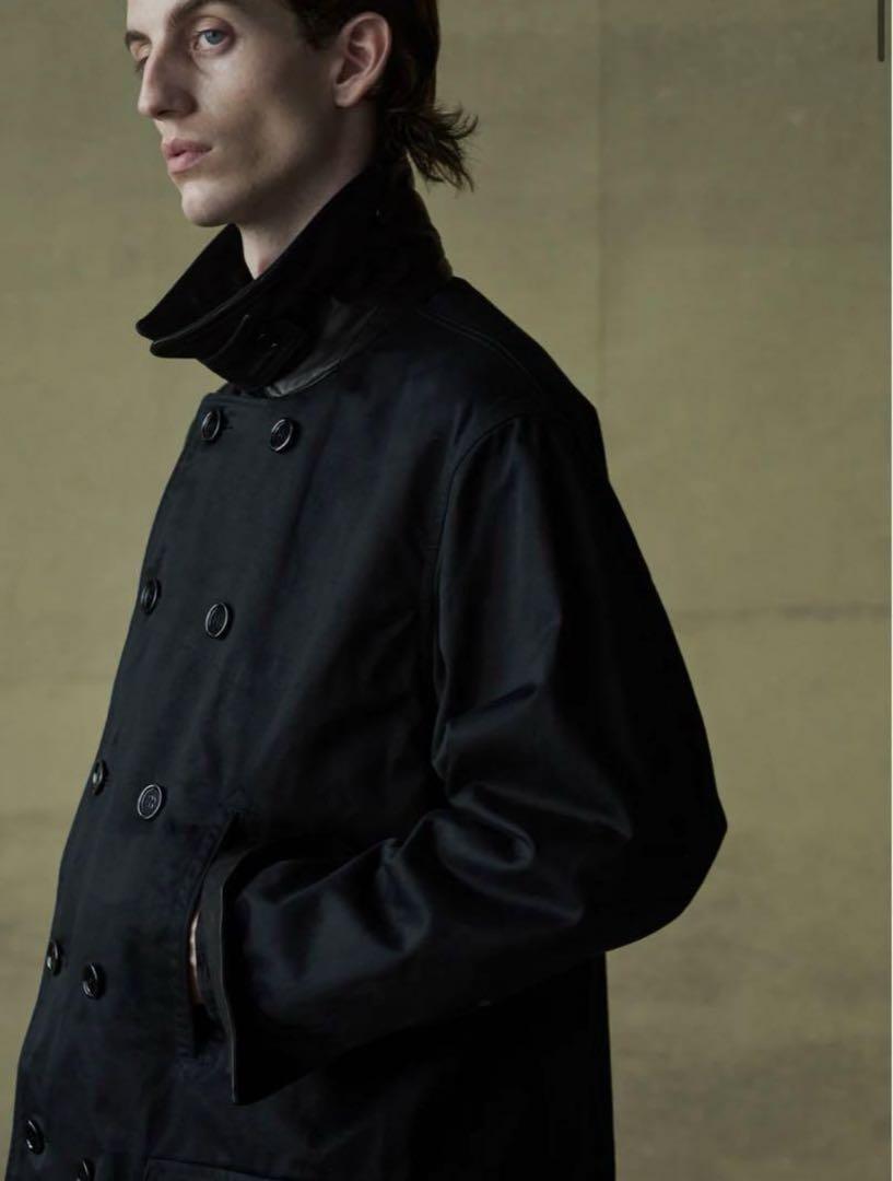 Niceness Aaron Coat - Black, Size L, French Railroad & USN Style 