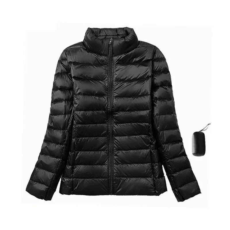 Chaqueta De Plum n Empacable Trekking Impermeable Mujer