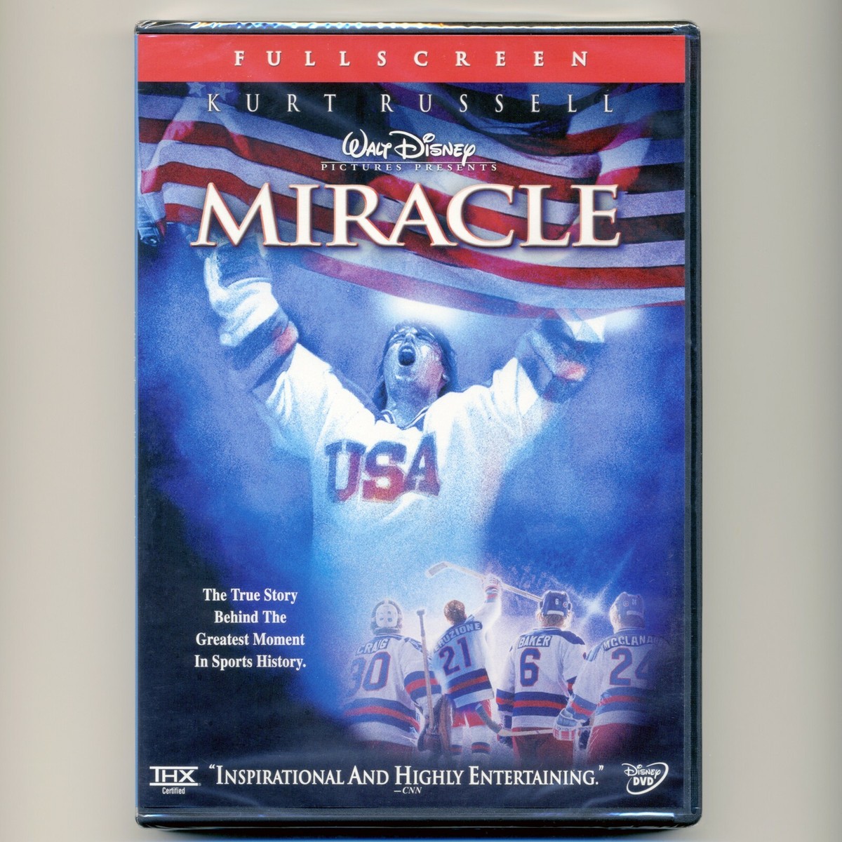 Disney Miracle 2004 PG movie, new DVD, Kurt Russell, hockey 1980