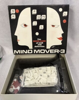 1974 Mini Mind Mover 3 Word Game of Skill and Detection Boys Girls Family NIB
