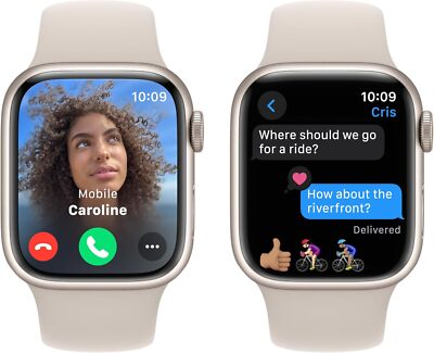 Apple Watch Series 9 GPS 41mm Smartwatch with Starlight