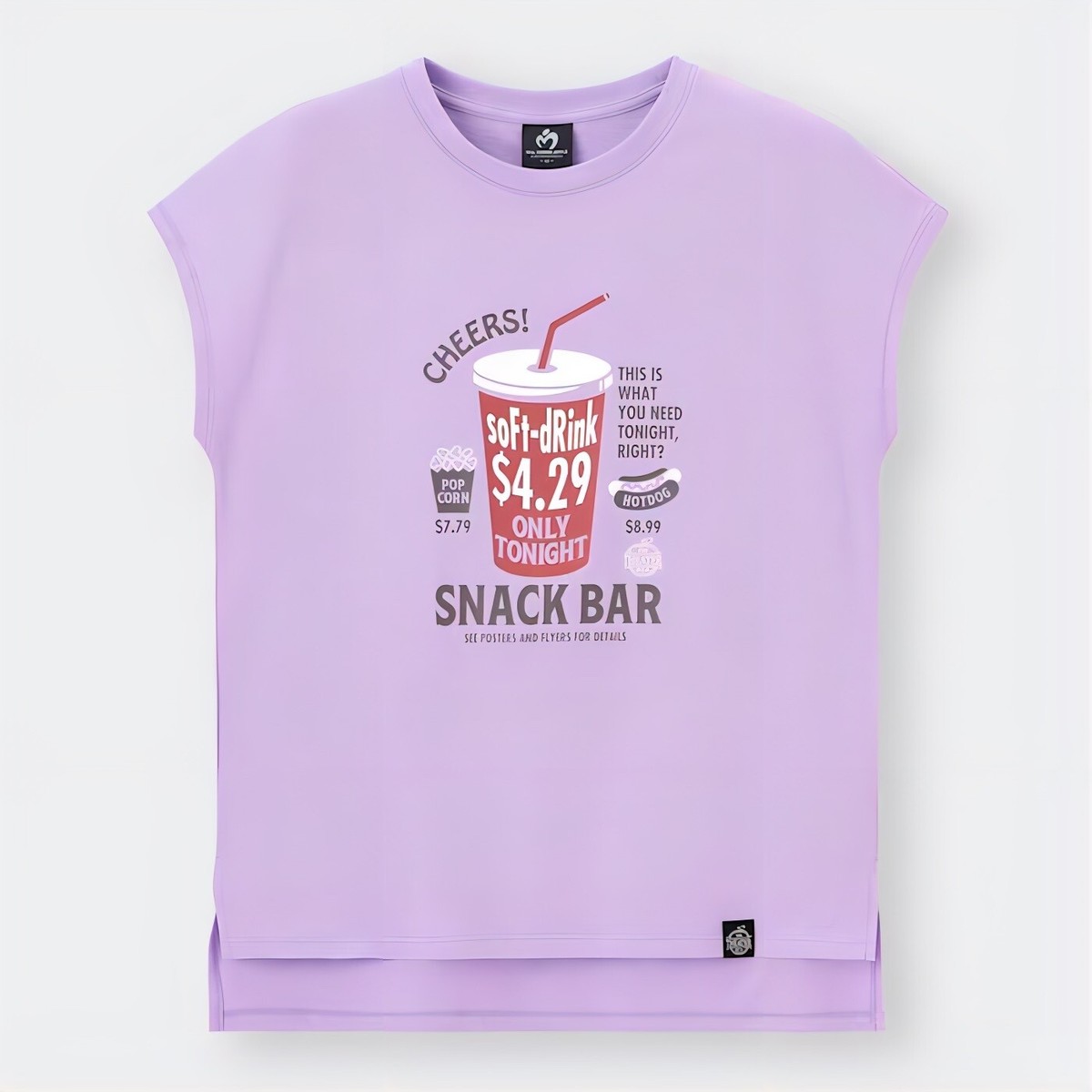 GU - mrs green apple collaboration- band t-shirts - purple