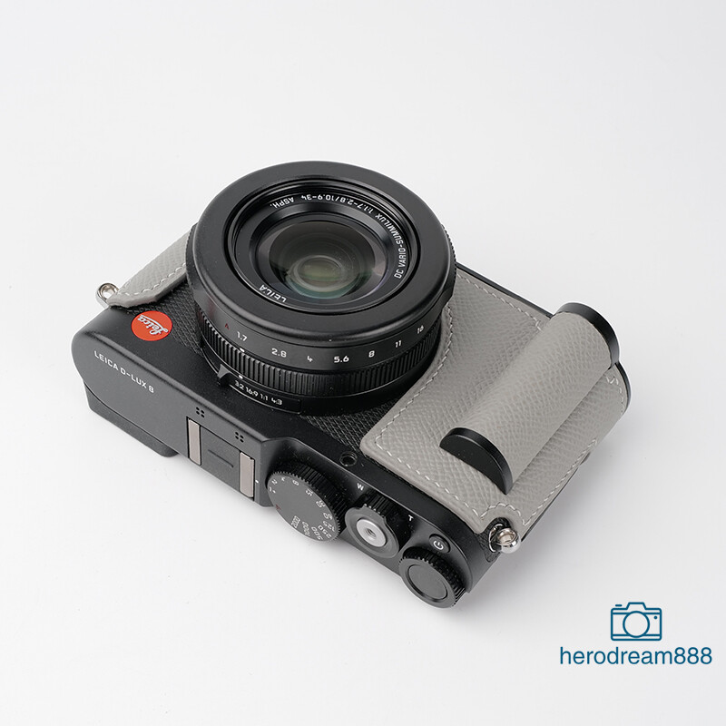 Half Case For Leica Dlux8 Camera Grip Leather Insert Cover Kontice