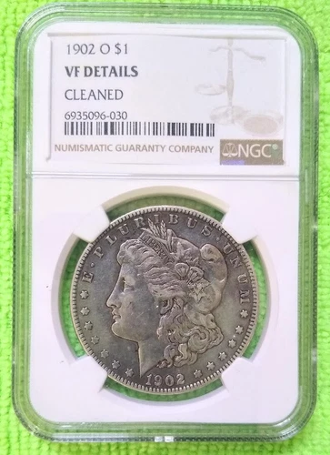 1902 O AMERICAN MORGAN SILVER DOLLAR ◢TRUSTED ✪ NGC VF ✪ ONLY 7,994,000 MINTED