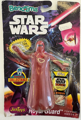 Vintage Star Wars Just Toys BendEms Emperor's Royal Guard - Neu in versiegelter Packung