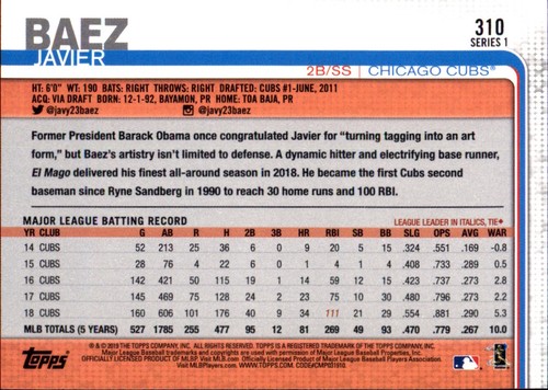 2019 Topps All-Star VARIANTE ARGENT #301 - #452 Choisissez votre propre JOUEUR D'ÉQUIPE FAV - Photo 31 sur 305