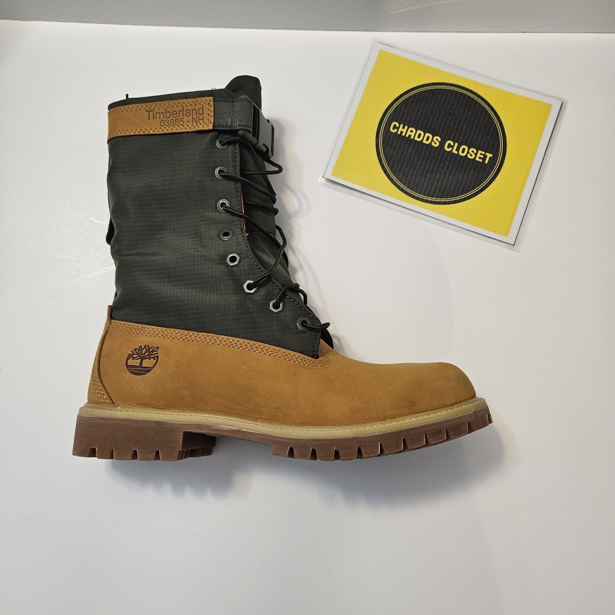 Men's Timberland 6 In. Premium Gaiter Boot Wheat/Green (TB0A1QY8