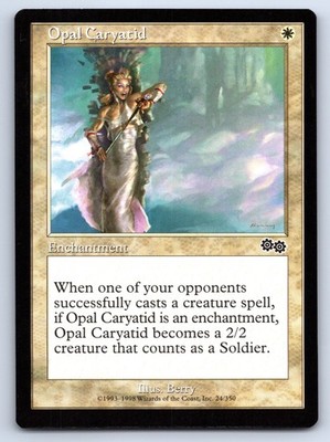MTG Opal Caryatid Normal C Urza's Saga (USG) 24 NM Magic