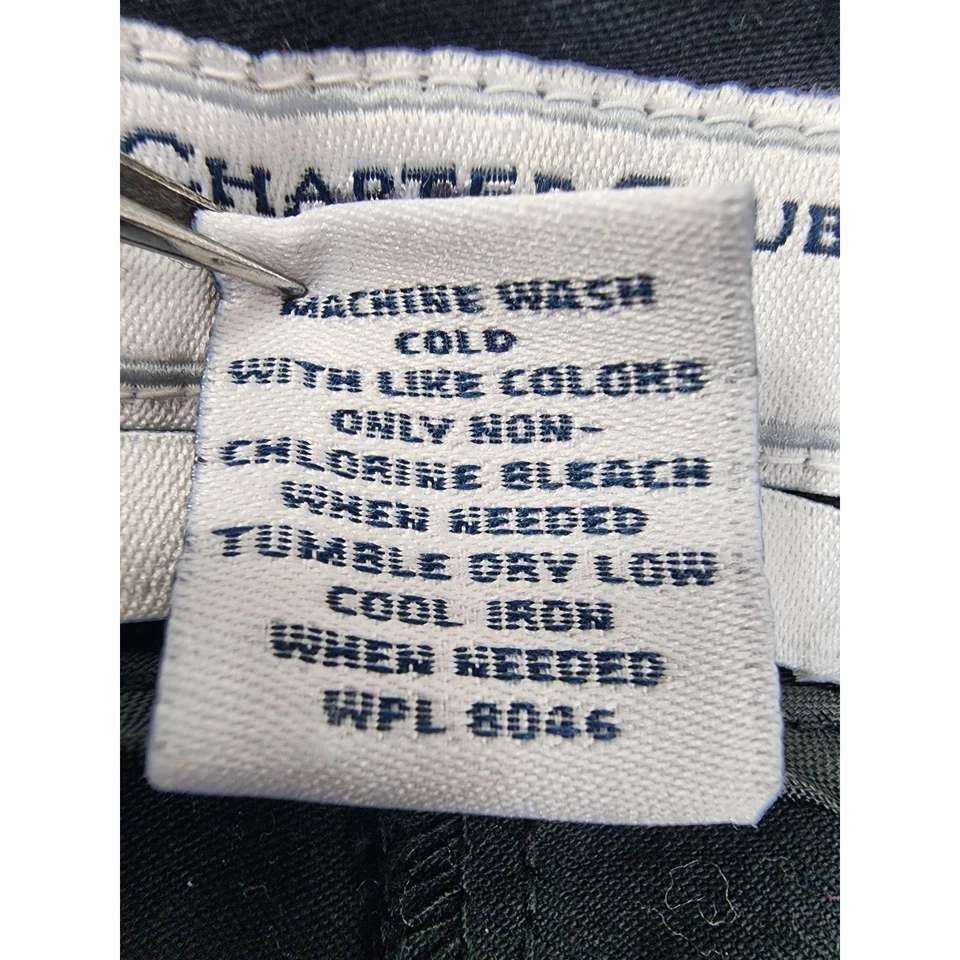 Pantalones al tobillo Charter Club Pant Shop calce clásico tiro alto talla 14 negros rectos Foto 4 de 4