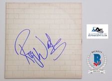 ROGER WATERS AUTOGRAPH SIGNED THE WALL VINYL RECORD BAS BECKETT LOA