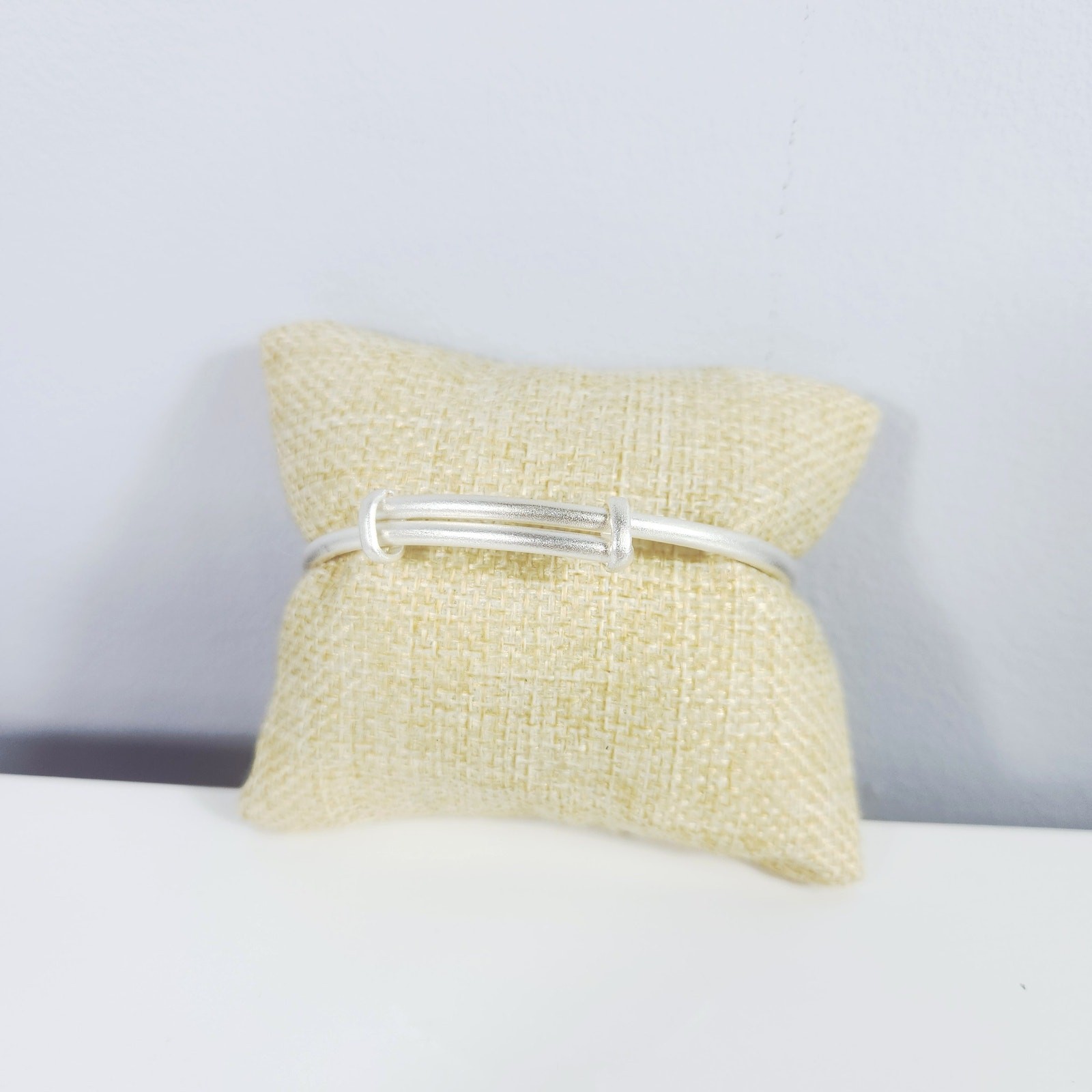 999 Silver Minimalist Smooth Solid Bangle Bracele… - image 5