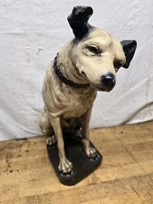 Vintage RCA Victor 14” Chalkware Nipper Dog Advertising Display Figure Statue