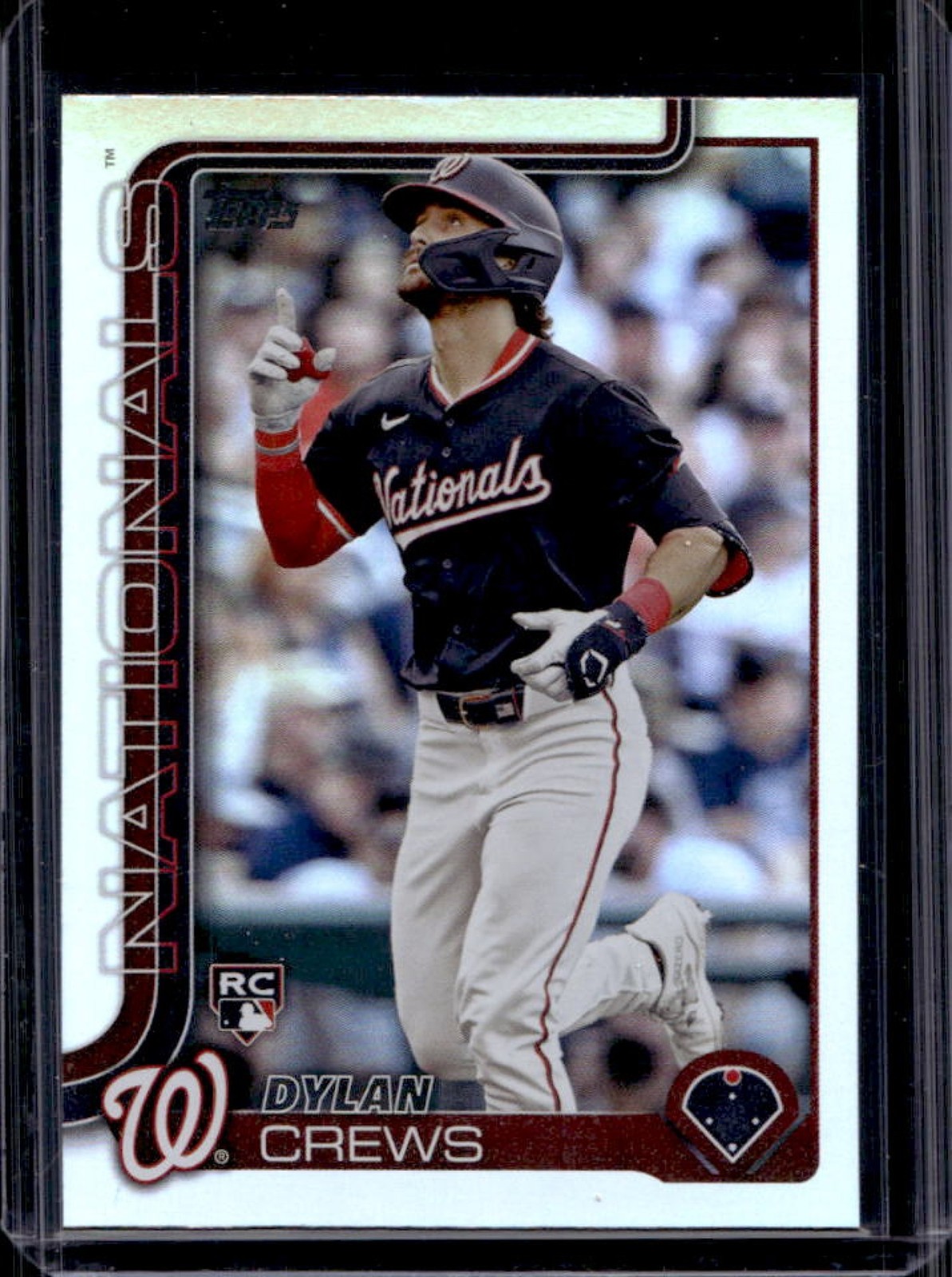 2025 Topps Dylan Crews RC Rainbow Foilboard Rookie #74 Nationals