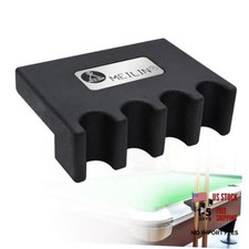 Pool Cue Holder, 4-Cue Portable Pool Stick Holder for Table, Weighted  4 CUE