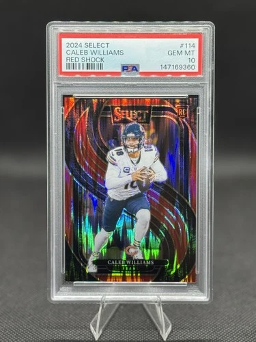 2024 Panini Select - Premier Level Caleb Williams #114 Red Shock Prizm /249 (RC)