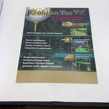 Original Factory Golden Tee 98 Golf incredible technologies Arcade Flyer FD-13