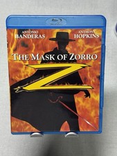 The Mask of Zorro Blu-ray, 1998 Anthony Hopkins Antonio Banderas Action