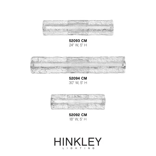 Hinkley Lucent 24" Wide Modern Chrome and Glass LED Bath Light - Picture 5 of 7