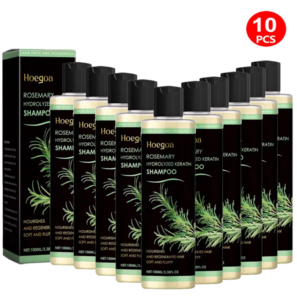 1-10 Organic Rosemary Hair Growth Shampoo with Hydrolyzed Keratin Anti Hair Loss