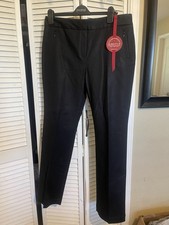 NWT Charter Club Slim It Up Black Dress Pants Size 12 Cotton Blend Straight Leg