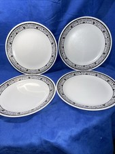 Corelle Winding Gate Set Of 4 Dinner Plates 10 1/4" USA Vintage