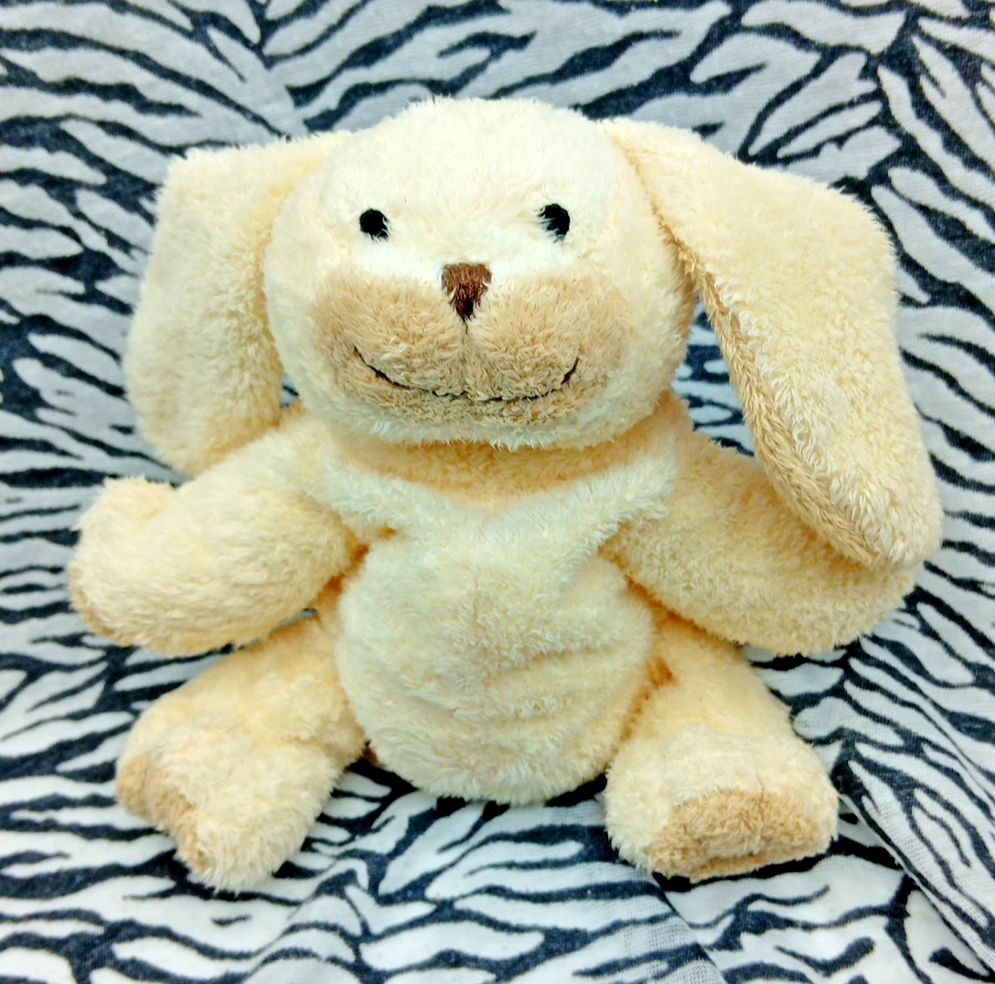 Doudou lapin beige marron blanc tout doux SIMBA TOYS NICOTOY