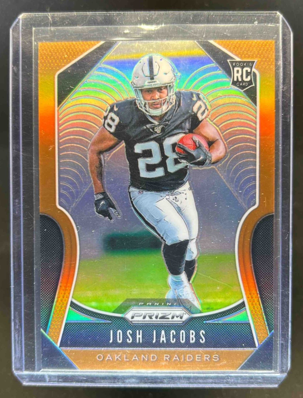 2019 Prizm Josh Jacobs RC Orange Rookie #220/249 Raiders