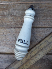 Antique Victorian Toilet pull. Porcelain high level Toilet Cistern PULL handle