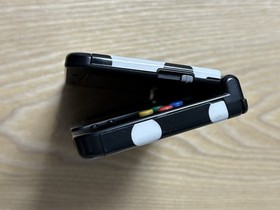 New Nintendo 3DS Black Console Polka Dot Cover Plates Tested FW 11.17.0-50J