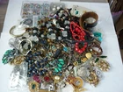BIG MIXED LOT OF FASHION COSTUME JEWELRY VINTAGE MODERN 5+ LBS