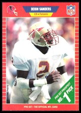 1989 Pro Set Deion Sanders # 486 RC Falcons 1ZA