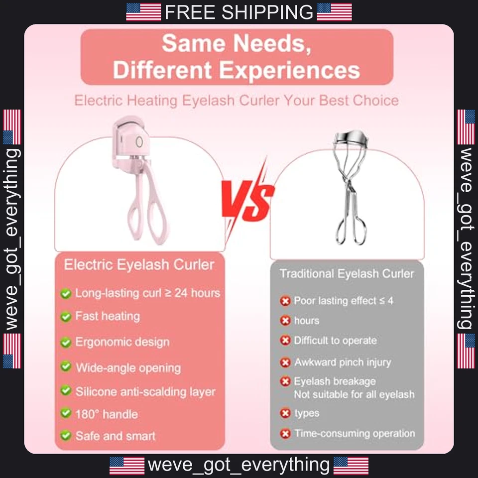 Heated Eyelash Curler with Dual Temperature Control for Natural Curls - Image 4 of 4