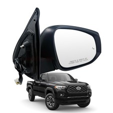 Black Right Passenger Side Mirror Replacement For Toyota Tacoma 2016-2022-Pow...