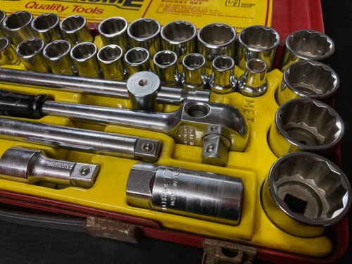 Sidchrome vintage 40 Piece Socket Set 1/2 drive Metric AF 14105 Australia 1990s - Picture 3 of 8