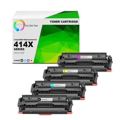 4PK TCT Premium For HP 414X BCYM Color LaserJet Pro M454 MFP M479 Compatible