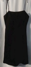 Old Navy Dress Size XS Black Tie Spaghetti Strap Smocked Back Jack Cami
