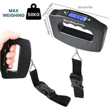 Digital Luggage Scale Travel Portable Electronic Hanging LCD Weight 50kg 110lb
