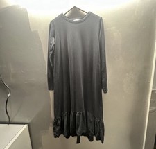 Zara Trafaluc Dress Women's Size Small Midi Hem Long Sleeve Shift