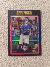 2025 Topps Archives - 2005 Topps George Springer #204 Black Foilboard